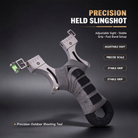 Slingshot de haute précision en acier inoxydable, cadre épaissi, viseur à 5 points, niveau à bulle, pince à dégagement rapide
