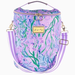 Bolsa de almuerzo aislada con cilindro de PU redondo portátil de alta calidad, correa de hombro impermeable, capacidad de 15L, estilo de moda de lujo duradero - Product Image 3