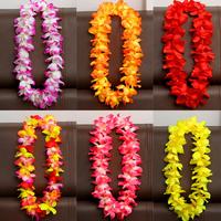Verdickte hawaiian ische Party Luau Kranz Blume Leis Halskette Strand Hochzeit Geburtstag Urlaub Feier Aktivität Dekorationen