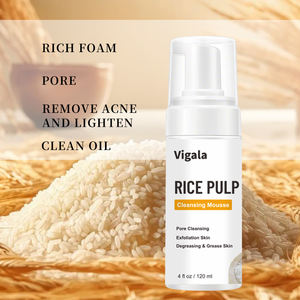 Productos para el Cuidado de la Piel, Espuma Limpiadora Facial de Arroz, Limpiador Facial Suave e Hidratante, Mousse Limpiadora Facial de Arroz, Lavado Facial de Arroz - Product Image 2