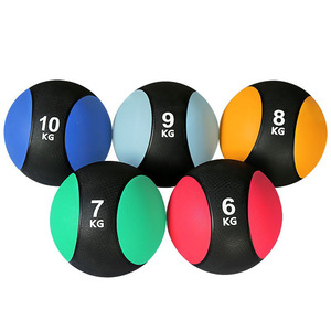 Ballons de médecine en caoutchouc colorés, absorbant les chocs, pour la musculation et l'entraînement complet du corps en salle de sport - Product Image 5