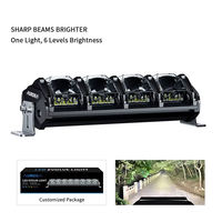 Barre lumineuse LED RGB 10 pouces 124W pour toit et pare-chocs avant, best-seller transfrontalier tout-terrain ATV UTV 4x4 ALO-N-10-V3