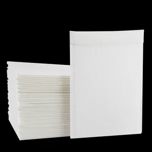 Белые упаковочные пузырчатые пакеты для почтовых отправлений с логотипом на заказ, поли-конверт А5, конверт для доставки с мягкой подкладкой