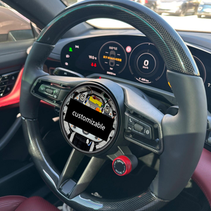 Volante de Fibra de Carbono para Porsche 718 911 991 992 GT2 GT3 GT4 Cayenne Macan Panamera, Plug and Play, OEM de Fábrica - Product Image 3