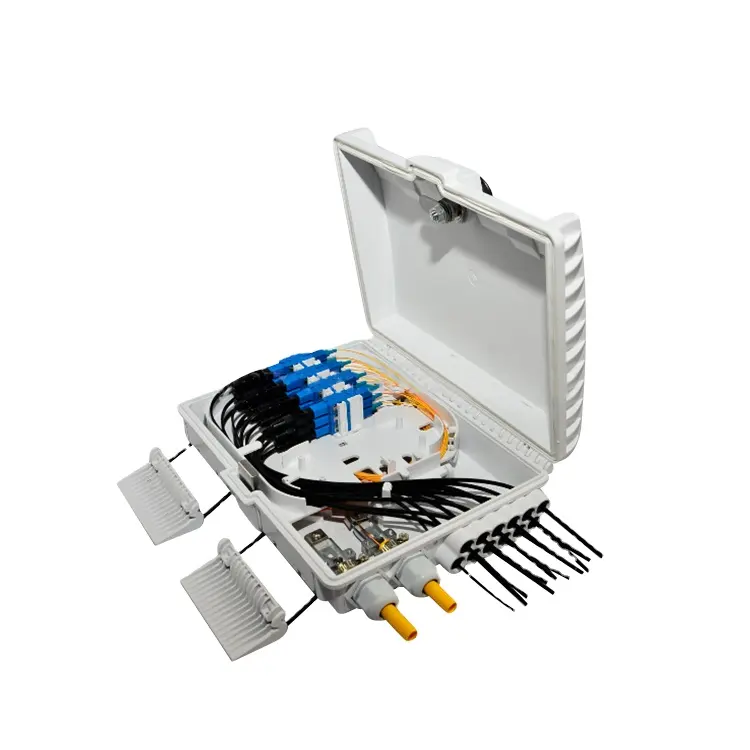 PC ABS 8-Port-Glasfaserverteilerkasten mit 1 8 SPS-Splitter 12-Kern-Anschlusskasten ftth Box