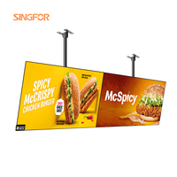 Pantalla LCD Publicitaria de 32 Pulgadas con Marco Ultra Delgado |   Señalización Digital Android para Restaurantes y Comercios, Tableros de Menú Digitales