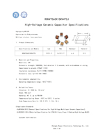 Condensateur céramique haute tension HV X7R 15KV 4.7nF de haute qualité pour circuits électroniques de précision.