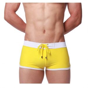 Manufacturer Custom Logo Printing Designer <b>Men</b> Swimwear Boxer Shorts Low Waist Solid Color Man Swim <b>Trunks</b> - Product Image 1