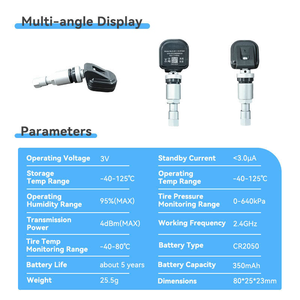 Sensor <span class=keywords><strong>de</strong></span> Presión <span class=keywords><strong>de</strong></span> Neumáticos TPMS Bluetooth, Sensor <span class=keywords><strong>de</strong></span> Presión <span class=keywords><strong>de</strong></span> <span class=keywords><strong>Llantas</strong></span> OEM, Aplicación Android IOS, BLE Mini, TPMS Inalámbrico Externo - Product Image 5