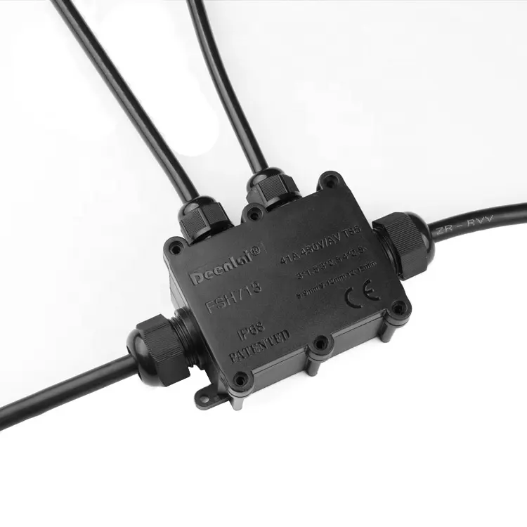 4-полосная IP68 открытый водонепроницаемый кабель распределительная коробка ПК подземный водонепроницаемый защитный короб