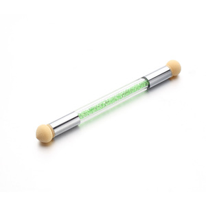 Stylo de teinture double tête éponge Halo, stylo dégradé pour ongles, fibres artificielles, manche en plastique, 50g, ensemble de pinceaux à ongles, crayon éponge pour ongles - Product Image 5
