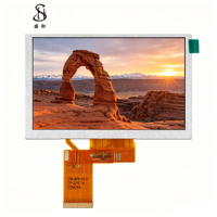 5 Zoll TFT IPS LED LCD Panel mit 800x480 Auflösung 500 Nits Helligkeit RGB 40-PIN Schnittstelle