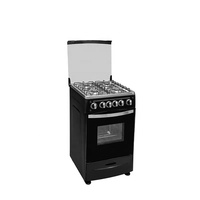 Cuisinière à gaz à 5 brûleurs écoénergétique avec four, cuisinière domestique robuste en acier inoxydable pour les grandes repas en famille