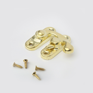 빈티지 메탈 소형 보석함 잠금장치 가구용 후크 잠금쇠 실버 래치 클라스프 버클 - Product Image 2