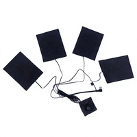 Plaque chauffante en fibre de carbone 2030, lavable, étanche, flexible, avec interrupteur, pour veste, gilet, sac de couchage