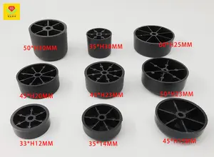 फैक्टरी गर्म बेचने वाले काले प्लास्टिक सोफे वर्ग सोफे के पैर पैड