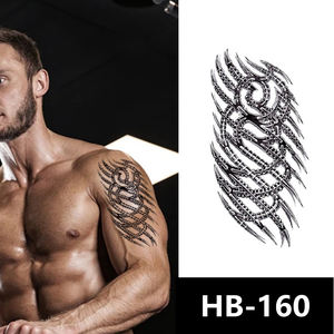 Pochoirs <span class=keywords><strong>de</strong></span> tatouage <span class=keywords><strong>de</strong></span> crâne sur le bras, personnalisés, 2025, transfert à l'eau et papier imperméable, autocollant <span class=keywords><strong>de</strong></span> tatouage pour l'art corporel - Product Image 6