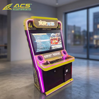 Machine d'arcade de combat ACS personnalisée, borne verticale à monnayeur avec commandes par joystick et boutons, mode tournoi e-sport en direct