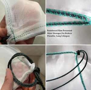 Écloserie flottante nouée en HDPE pour poissons et crevettes Filet de prédateur carré bleu pour l'aquaculture et l'élevage de cages - Product Image 4