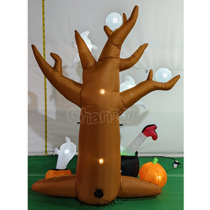 Albero Fantasma Gonfiabile Personalizzato per Esterni, Piccolo Fantasma di <span class=keywords><strong>Halloween</strong></span>, Fantasma Carino con Zucca per Decorazioni Festive - Product Image 4