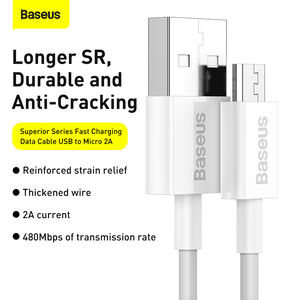 <span class=keywords><strong>Cable</strong></span> de datos de carga rápida, serie Superior, <span class=keywords><strong>USB</strong></span> a <span class=keywords><strong>Micro</strong></span> 2A - Product Image 4