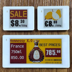 2.4GHz BLE ระบบ API SPI ชั้นวางอิเล็กทรอนิกส์2.9นิ้วป้าย etiqueta prateleira eletrica e.Nôepaper แสดง E Ink ป้ายราคาดิจิทัล - Product Image 1