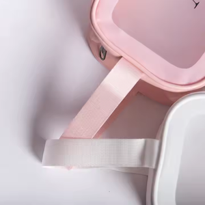 Custom Logo <b>Silk</b> <b>Screen</b> Printed Cost-Effective Large Travel Waterproof PU Leather Cosmetic Pouch Zipper Wash Makeup Bag Handle - Product Image 5