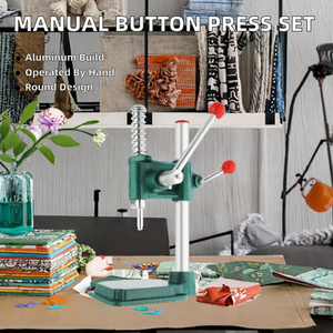 New Set of Manual Button Making Machines Cloth Wrapped Round Button Blank <b>Hand</b> Pressed Aluminium Tool and <b>Mold</b> - Product Image 2
