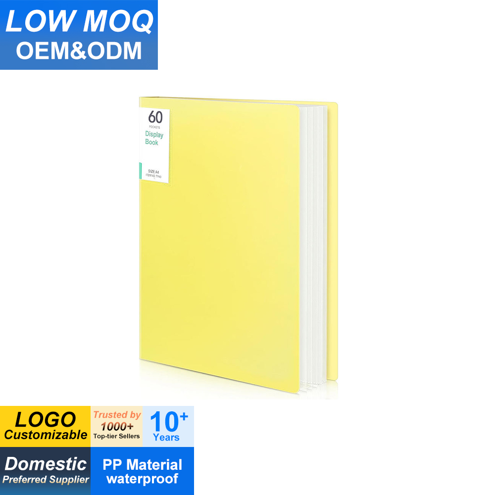 Wisebom A4 With Transparent Pockets, 100 Pockets, A4 Presentation Folder, Display Folder With Transparent Sleeves, A4 Presentation Book For Reports - View #5