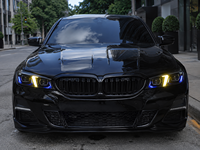 Ensemble de phares LED BK pour BMW Série 3 2023-2025, style Fang, double couleur, DRL, clignotant séquentiel, projecteur, Plug and Play