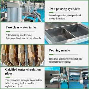 Machine de fabrication de perles de tapioca, de cristaux de gelée, de fruits et de bulles pour la ligne de production de thé, avec déposeur de boba éclatante - Product Image 4