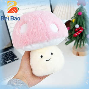Jouets en peluche doux et câlins en forme de champignon, parfaits pour les enfants, 8 pouces, personnages pour les spectacles ou les histoires - Product Image 3