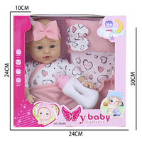 MILI 12 pulgadas IC-Free algodón acolchado Terry Cloth pijama muñeca educativa PVC simulación muñeca juguete para niñas