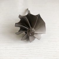 GTB25 49.12/51.38mm 9 Blätter Kugellager Turbo rad/Turbinen welle & Rad