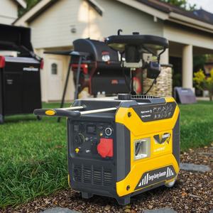 גנרטור בנזין נייד חד פאזי 5 קילוואט עם התנעה חשמלית, מנוע 4 פעימות, מסוג אינוורטר לשימוש ביתי. - Product Image 2