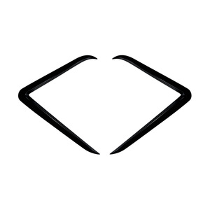 Autocollant de grille d'aération avant Tesla Model Y, texture carbone noir piano, ABS, adhésif, décalcomanie de carrosserie, édition 2024 Refresh - Product Image 4