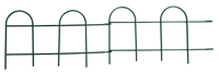 Clôture de jardin minimaliste en fer arqué vert, clôture de cour, revêtement en PVC antirouille, décoration extérieure pour la maison, le patio, le balcon