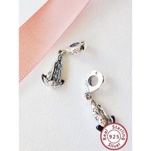 925 Sterling Silver Zircon Trendy Unisex <b>Charm</b> <b>Beads</b> for <b>Bracelets</b>-Wholesale Jewelry - Product Image 3