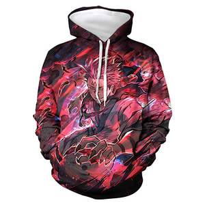 Felpa con cappuccio personalizzata in cotone organico per donna e uomo stile Anime <span class=keywords><strong>Y2K</strong></span> felpe leggere alla moda invernale per bambino - Product Image 5