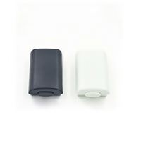 Housse de batterie de remplacement pour manette Xbox 360, noire et blanche, 2 pièces, pour contrôleur sans fil de jeu Xbox 360