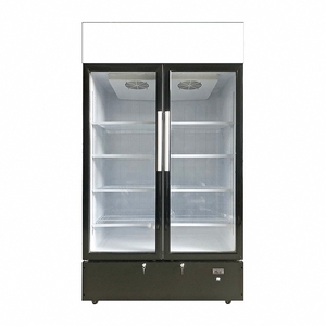 Congélateur vertical de présentation avec porte en verre d'usine de 300 <span class=keywords><strong>L</strong></span>, réfrigérateur à boissons, refroidisseur à bière, réfrigérateur de présentation pour les magasins de proximité - Product Image 5