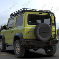 Fabricant de pièces de véhicules tout-terrain en acier et aluminium Echelle latérale de galerie de toit de voiture en gros pour Suzuki Jimny 2018 + 3 portes 5 portes 4x4