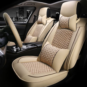 Fundas para Asientos Delanteros y Traseros Coverado, 5 Piezas, Protectores de Asientos de Coche de Cuero Nappa Impermeables, Juego Completo, Ajuste Universal para Interiores de Automóviles - Product Image 3