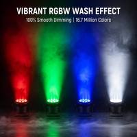 Projecteur LED PAR RGBW 18W étanche IP65 DMX512 à construction en aluminium, direct usine, pour la location, les événements itinérants et les concerts