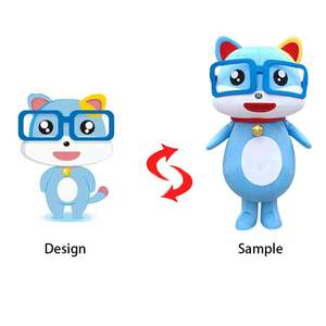 Mainan boneka hewan Teddy Bear kartun kustom karakter mainan mewah mainan anak produsen bantal lembut gantungan kunci hadiah promosi - Product Image 3