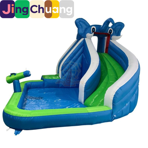 Toboggan Gonflable pour Enfants à Double Voie en Forme de Crocodile, Jouet Aquatique, Équipement de Jeux Extérieur Domestique en PVC Épaissi de Grande Taille - Product Image 3