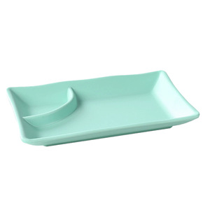 Nordic Style Melamine <b>Plate</b> Set Irregular Shape Solid Color For Party Hotel Use - Product Image 5