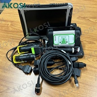 Outil de diagnostic d'ingénierie robuste pour la programmation VOCOM 1, câble de test ECU, outil de diagnostic de camion + ordinateur portable CF19