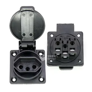 20A 250V Industrial Brazil waterproof outlet electrical socket