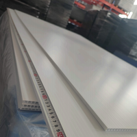 Panneau publicitaire 4'x8' blanc 4mm 5mm 6mm, plaque en plastique ondulé PP imprimable, Coroplast PP, polypropylène PP, plaque en polystyrène alvéolaire